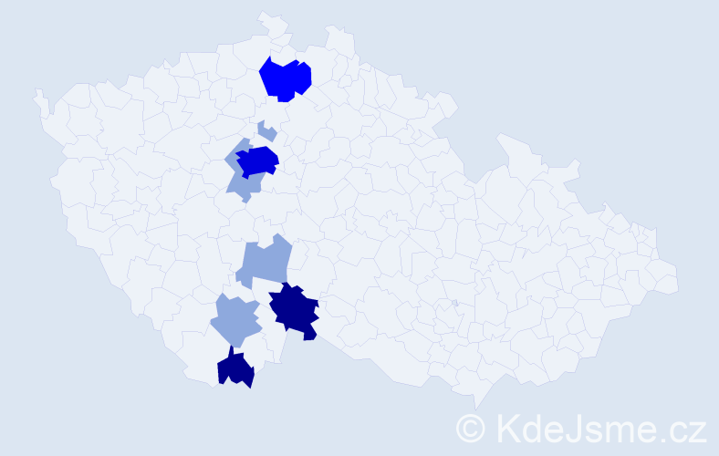 Příjmení: 'Talkner', počet výskytů 29 v celé ČR