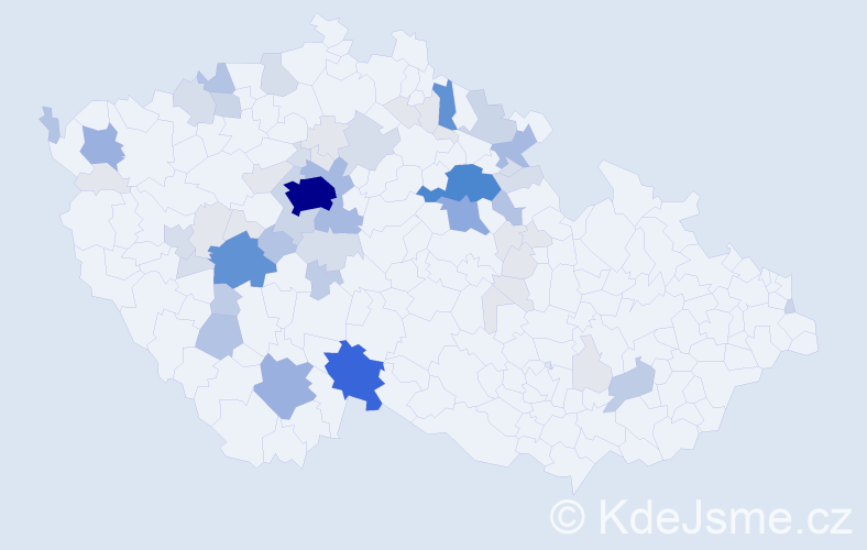 Příjmení: 'Boukal', počet výskytů 237 v celé ČR