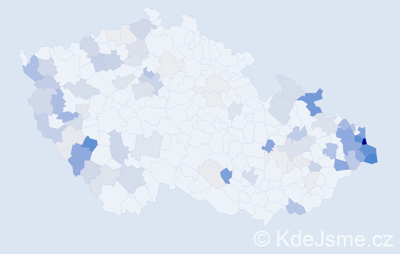 Příjmení: 'Baron', počet výskytů 313 v celé ČR