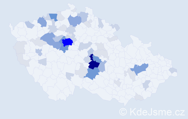Příjmení: 'Pertl', počet výskytů 176 v celé ČR