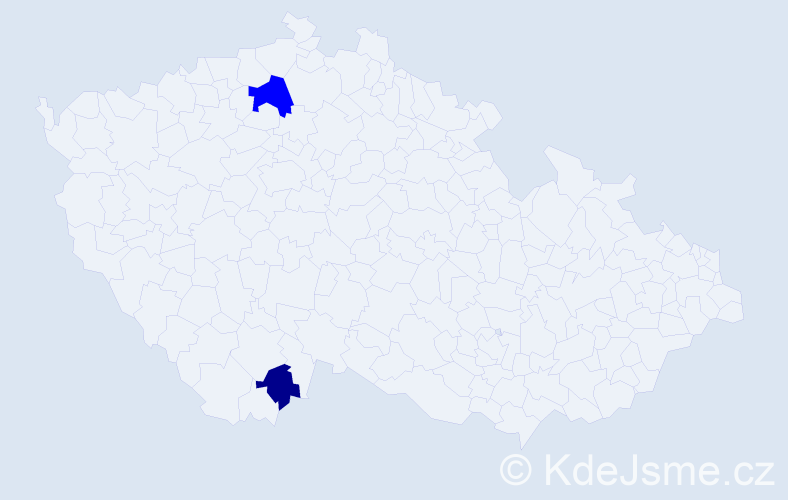 Příjmení: 'Siebenbrunnerová', počet výskytů 3 v celé ČR