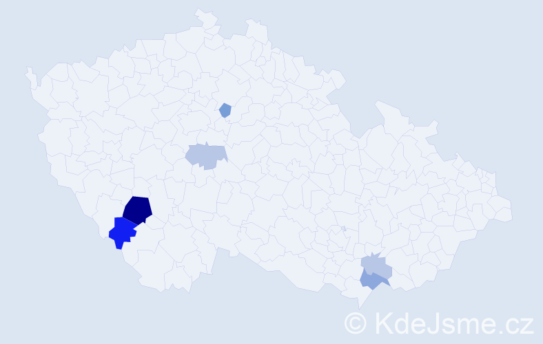 Příjmení: 'Solusová', počet výskytů 14 v celé ČR
