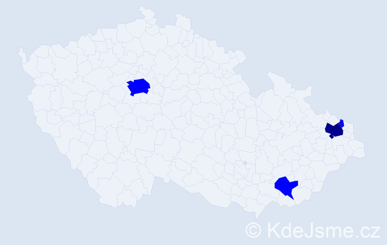 Příjmení: 'Kosniowski', počet výskytů 9 v celé ČR