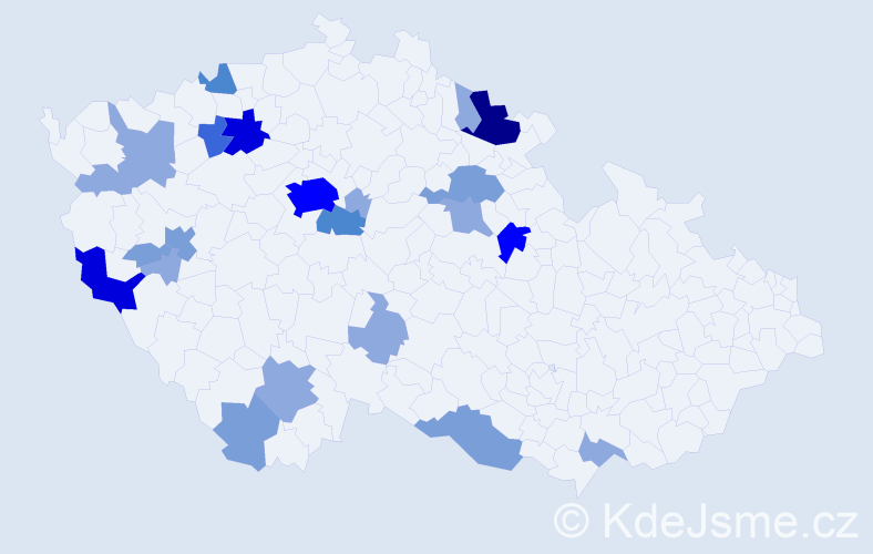 Příjmení: 'Strasser', počet výskytů 58 v celé ČR