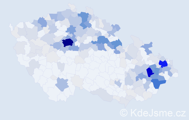 Příjmení: 'Frydrychová', počet výskytů 859 v celé ČR