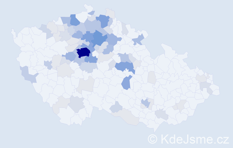 Příjmení: 'Zíta', počet výskytů 276 v celé ČR