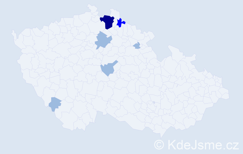 Příjmení: 'Koláš', počet výskytů 11 v celé ČR