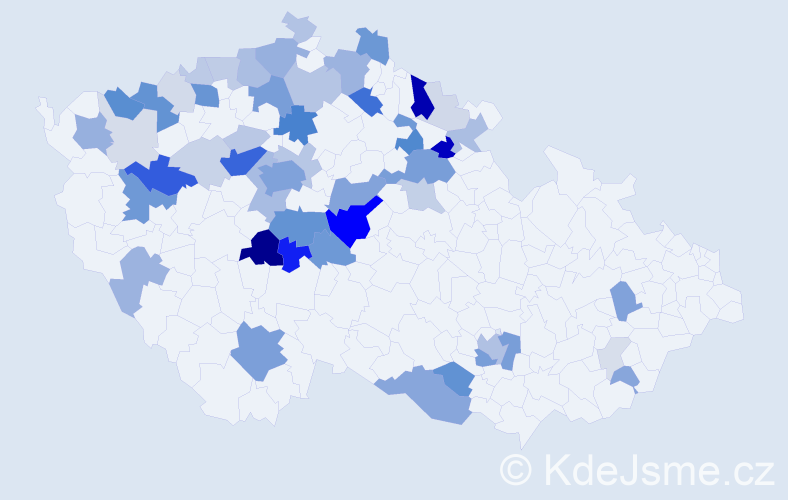 Příjmení: 'Střihavková', počet výskytů 197 v celé ČR