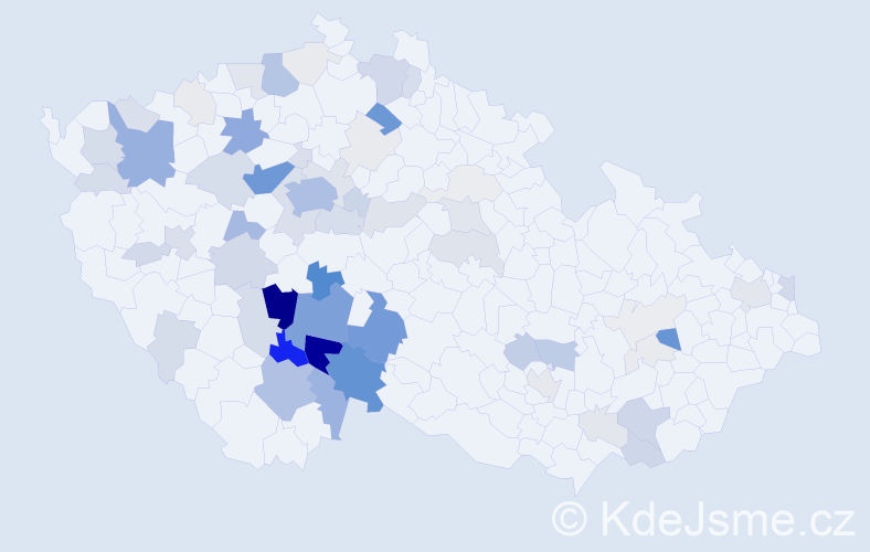 Příjmení: 'Radostová', počet výskytů 281 v celé ČR