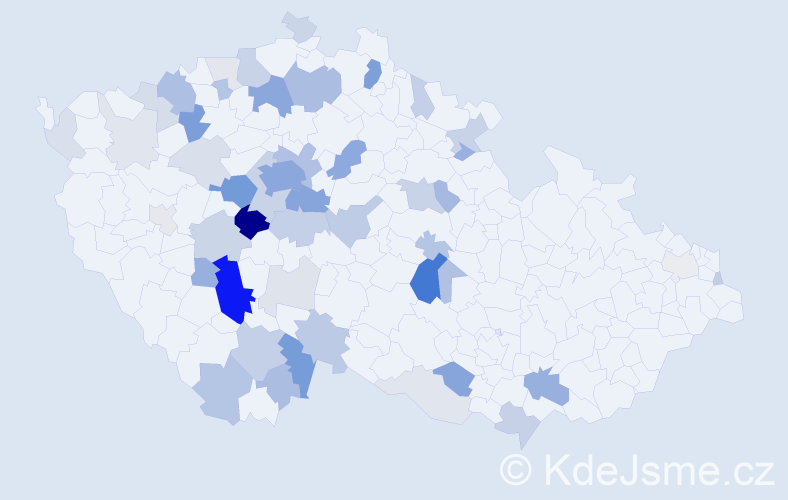 Příjmení: 'Počtová', počet výskytů 183 v celé ČR