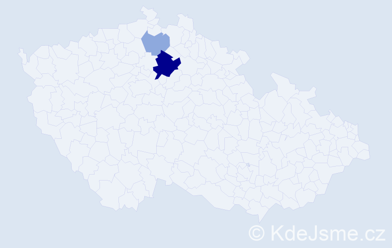 Příjmení: 'Kopankov', počet výskytů 7 v celé ČR