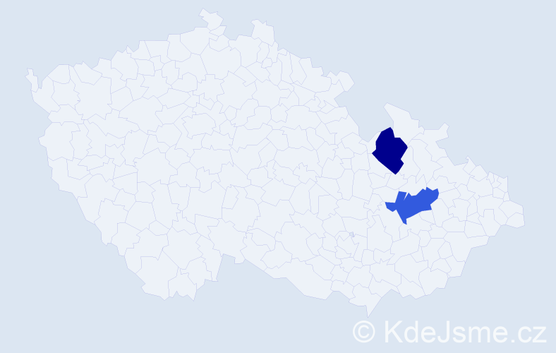Příjmení: 'Belušić', počet výskytů 4 v celé ČR