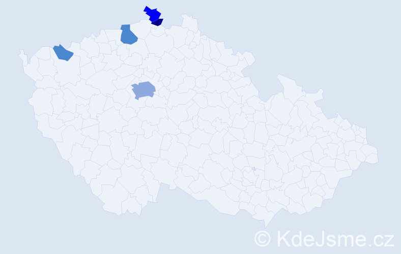 Příjmení: 'Marschner', počet výskytů 19 v celé ČR