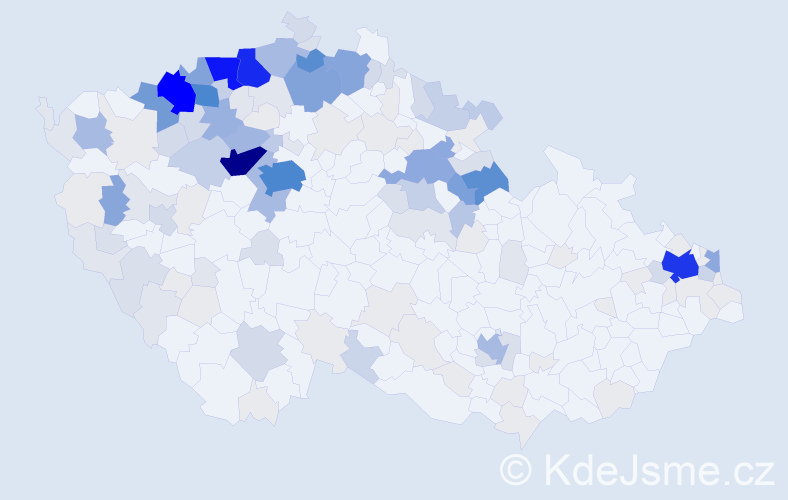 Příjmení: 'Tancošová', počet výskytů 767 v celé ČR