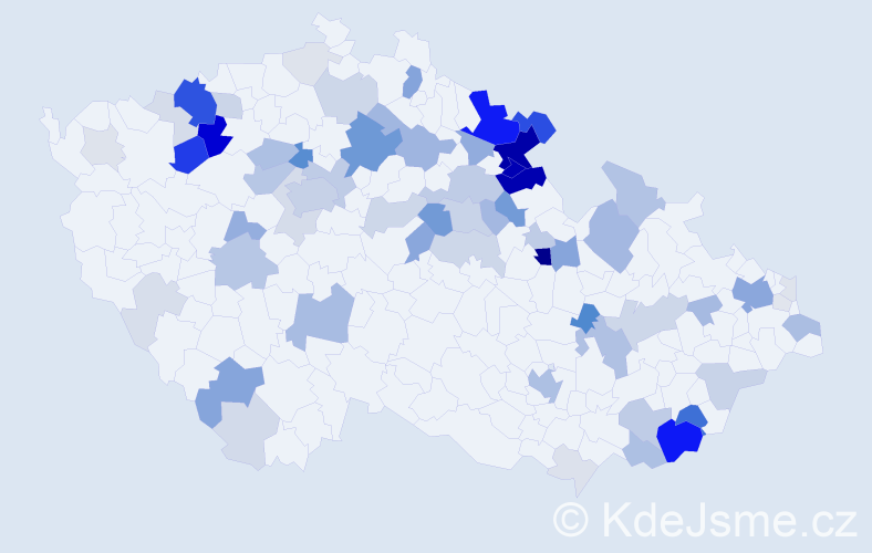 Příjmení: 'Umlauf', počet výskytů 273 v celé ČR