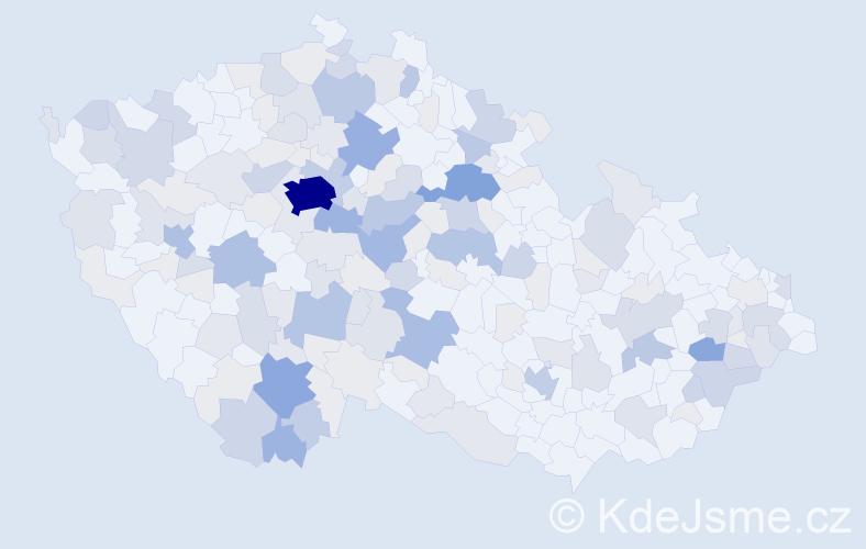 Příjmení: 'Pečenková', počet výskytů 548 v celé ČR