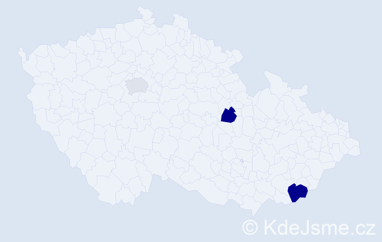 Příjmení: 'Pápežová', počet výskytů 4 v celé ČR