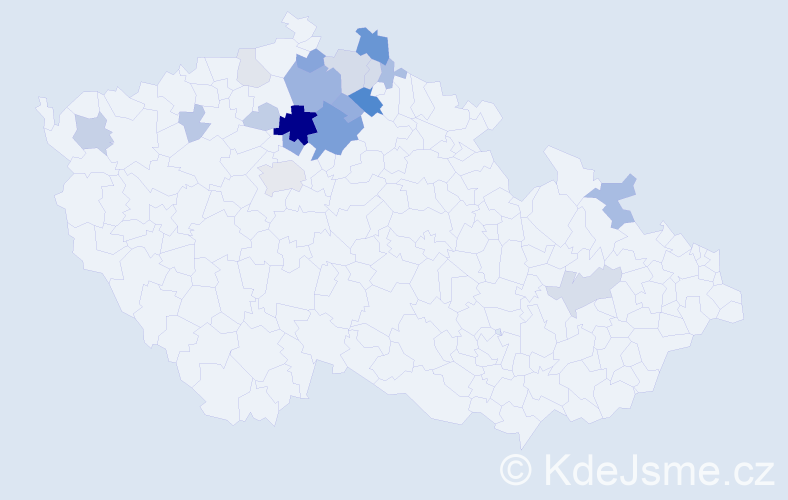 Příjmení: 'Finkousová', počet výskytů 57 v celé ČR