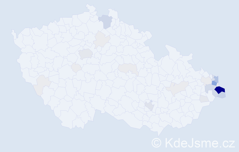 Příjmení: 'Stebel', počet výskytů 154 v celé ČR