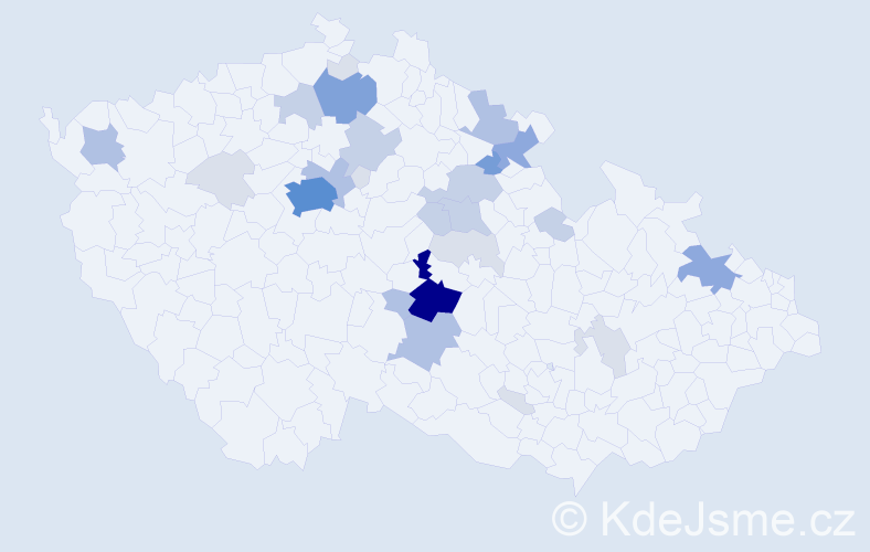 Příjmení: 'Siberová', počet výskytů 87 v celé ČR