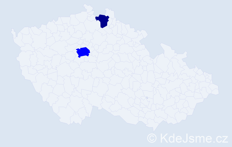 Příjmení: 'Adachi', počet výskytů 5 v celé ČR