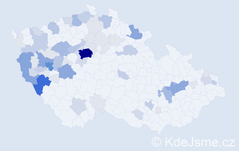 Příjmení: 'Drozda', počet výskytů 200 v celé ČR
