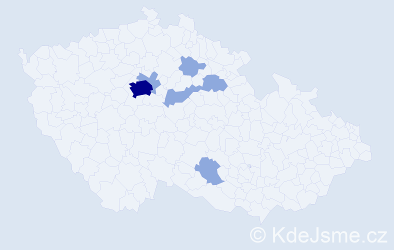 Příjmení: 'Bashta', počet výskytů 10 v celé ČR