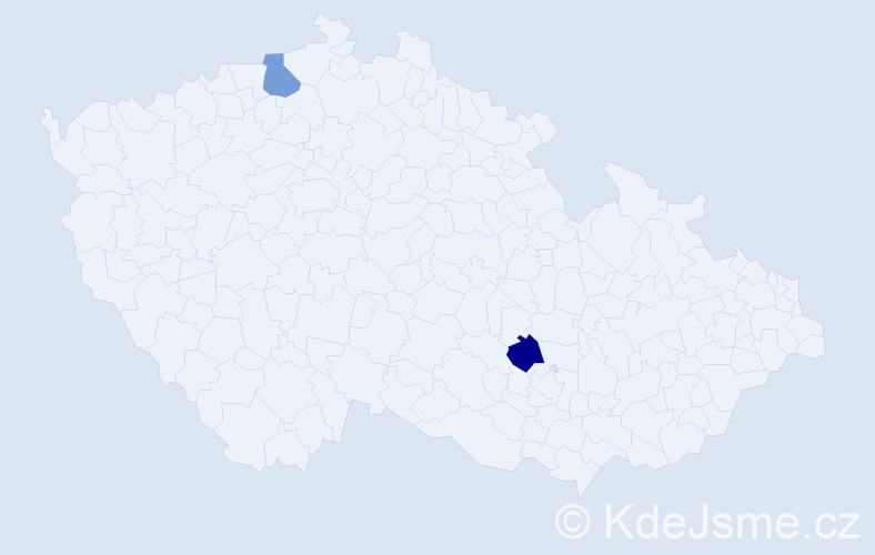 Příjmení: 'Martynova', počet výskytů 2 v celé ČR