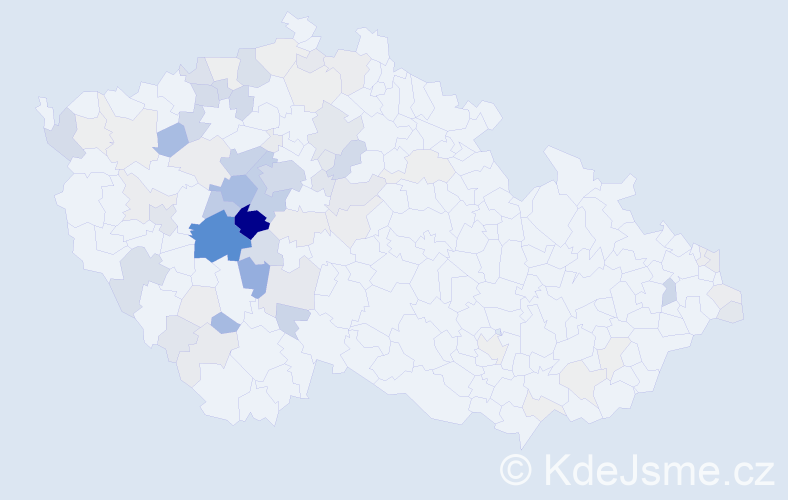 Příjmení: 'Peták', počet výskytů 310 v celé ČR