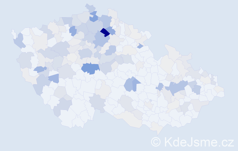 Příjmení: 'Eichlerová', počet výskytů 671 v celé ČR