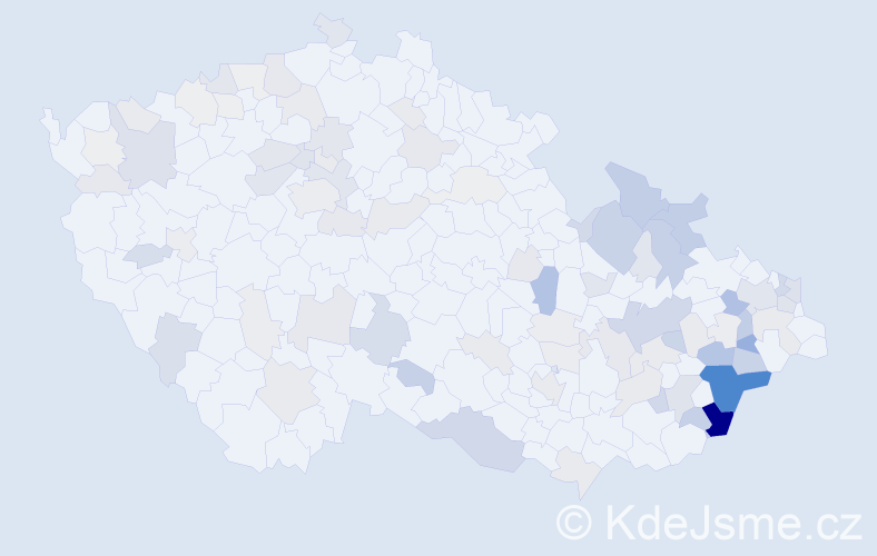Příjmení: 'Dorňák', počet výskytů 337 v celé ČR
