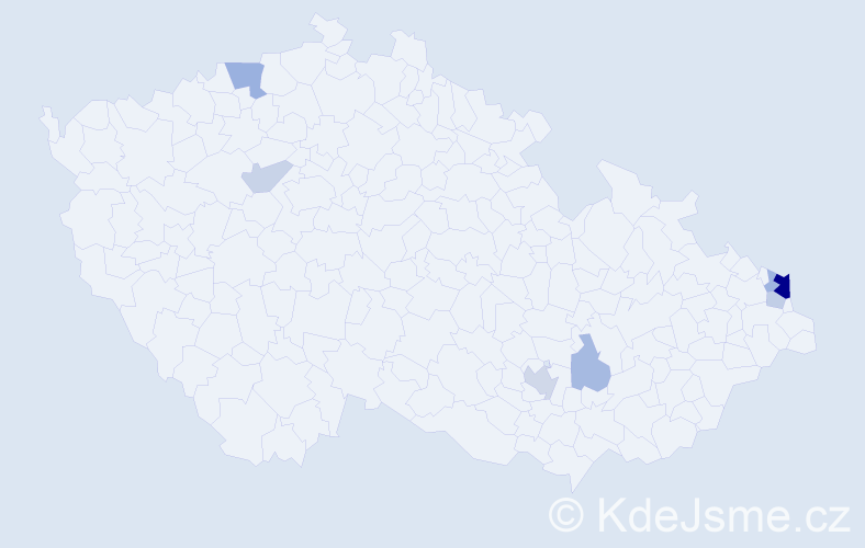 Příjmení: 'Linkov', počet výskytů 17 v celé ČR