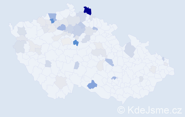Příjmení: 'Bari', počet výskytů 176 v celé ČR