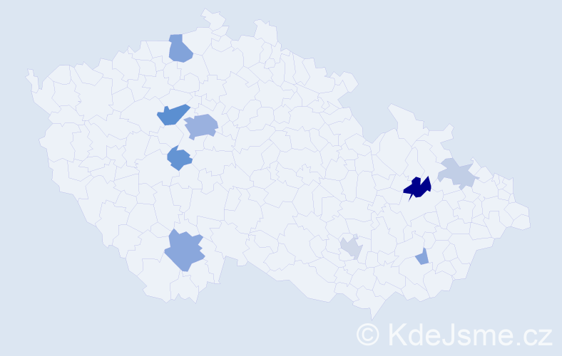Příjmení: 'Kalačová', počet výskytů 34 v celé ČR