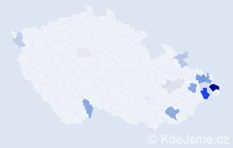 Příjmení: 'Swider', počet výskytů 45 v celé ČR