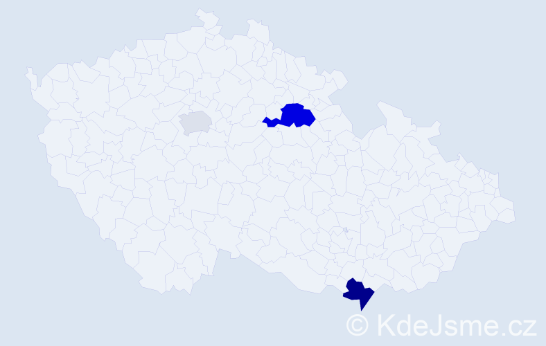 Příjmení: 'Stapleton', počet výskytů 6 v celé ČR