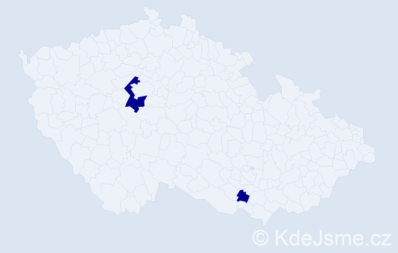 Příjmení: 'Grőbner', počet výskytů 2 v celé ČR