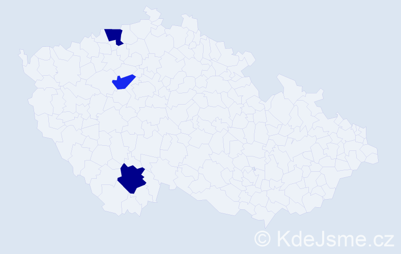Příjmení: 'Korndörferová', počet výskytů 12 v celé ČR