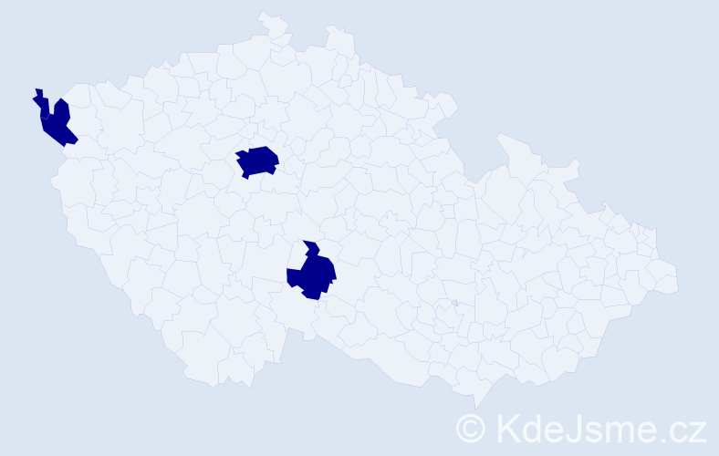Příjmení: 'Fircák', počet výskytů 4 v celé ČR