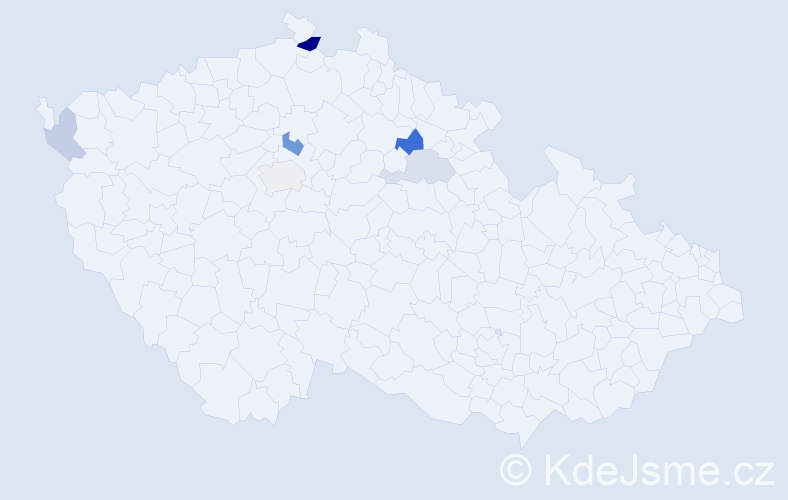 Příjmení: 'Mášik', počet výskytů 11 v celé ČR
