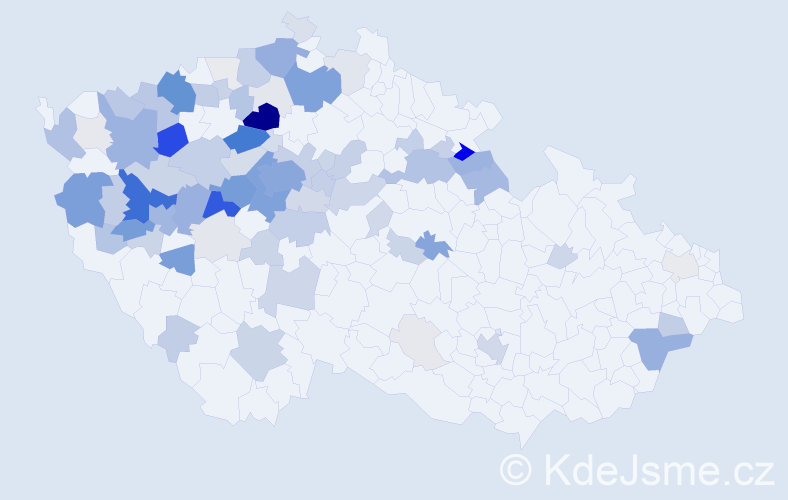 Příjmení: 'Rott', počet výskytů 360 v celé ČR