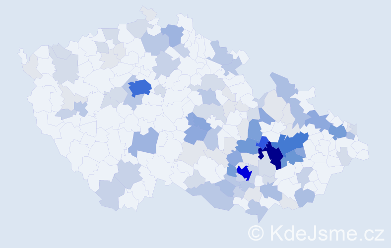 Příjmení: 'Antl', počet výskytů 394 v celé ČR