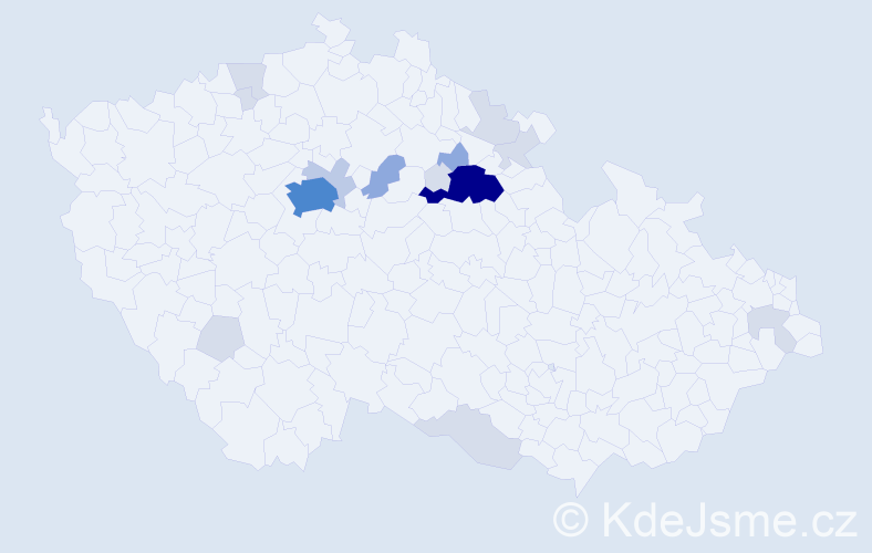 Příjmení: 'Erbs', počet výskytů 44 v celé ČR