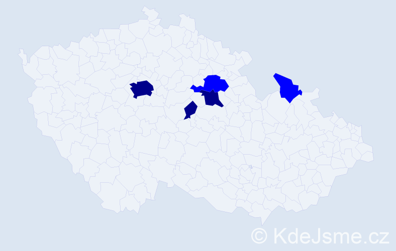 Příjmení: 'Greššová', počet výskytů 8 v celé ČR