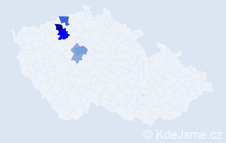 Příjmení: 'Follauf', počet výskytů 19 v celé ČR