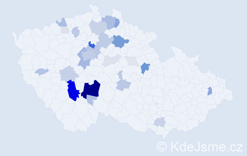 Příjmení: 'Rejlek', počet výskytů 116 v celé ČR