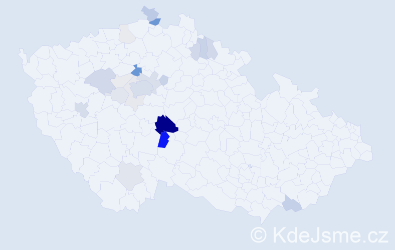 Příjmení: 'Lejčko', počet výskytů 69 v celé ČR