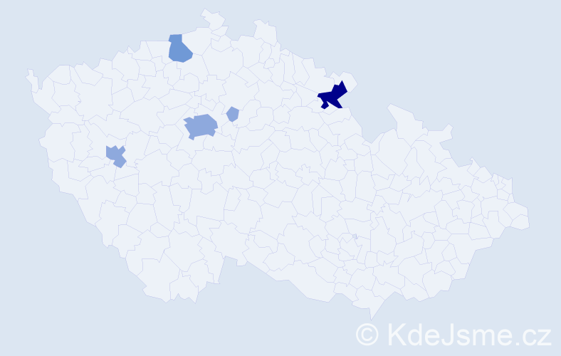 Příjmení: 'Troutnar', počet výskytů 11 v celé ČR