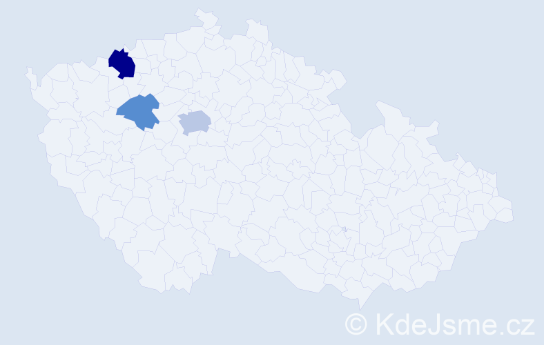 Příjmení: 'Nikolaevová', počet výskytů 7 v celé ČR