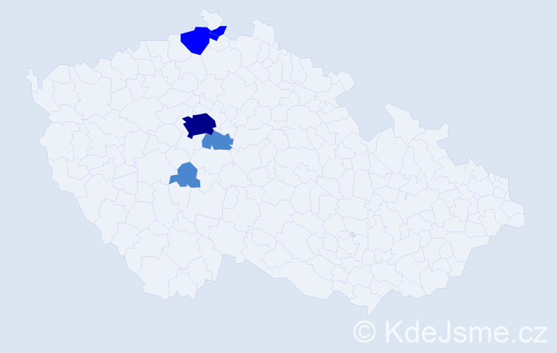 Příjmení: 'Faják', počet výskytů 9 v celé ČR